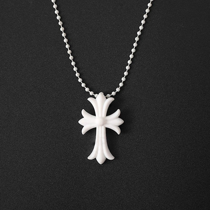 Tokyo 20th Rubber Silicone Cross Necklace - CHROME HEARTS