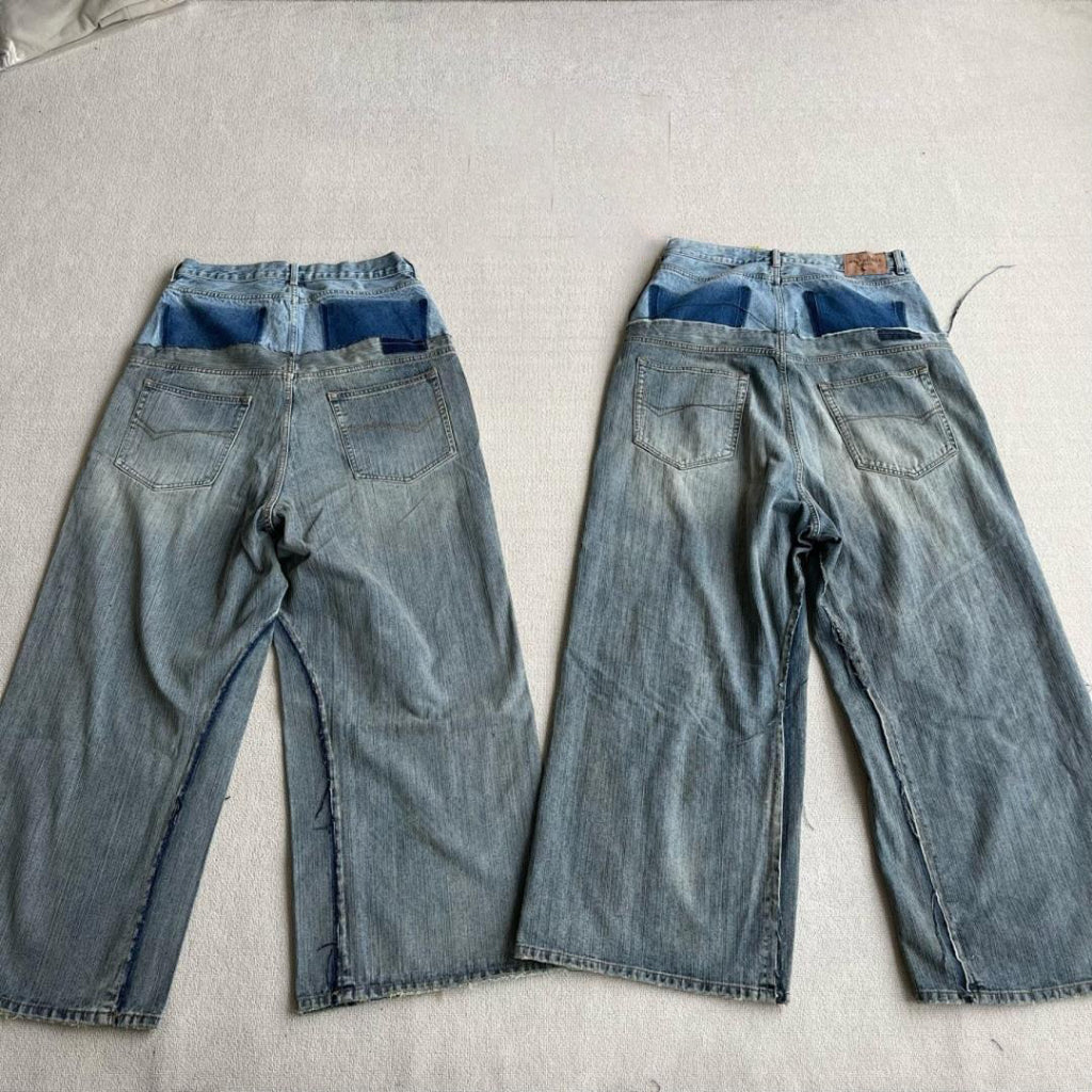 cut-up baggy jeans - Balenciaga