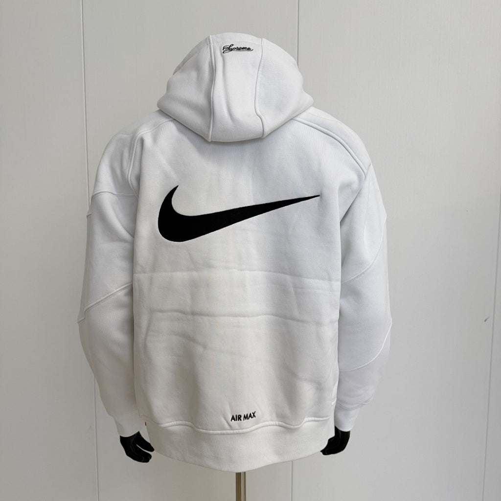 SUP. NK Zip Up Hooded Sweatshirt (SS25) - White