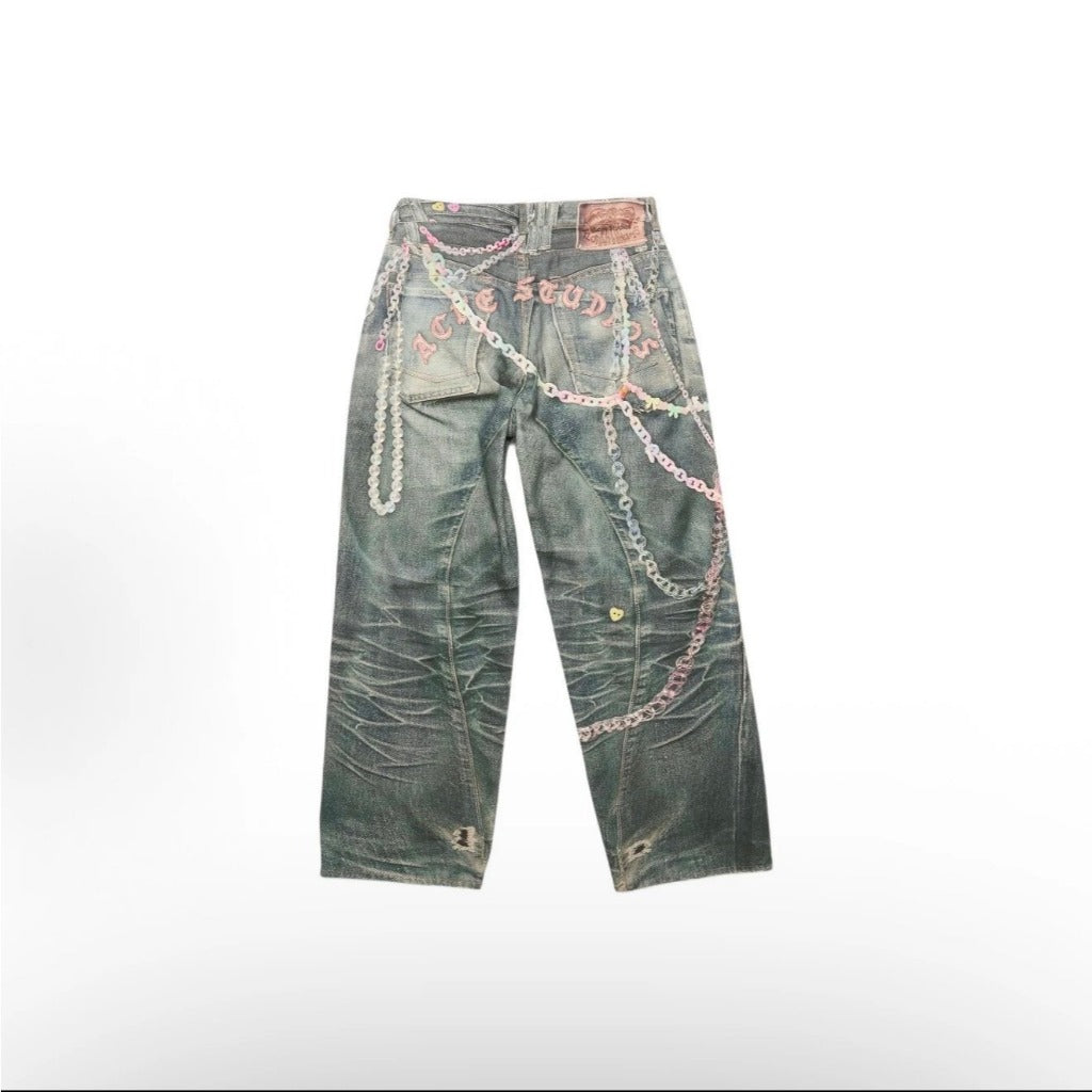 ACN STD 'Digital Candy chains' 1981 Dusty Blue Jeans