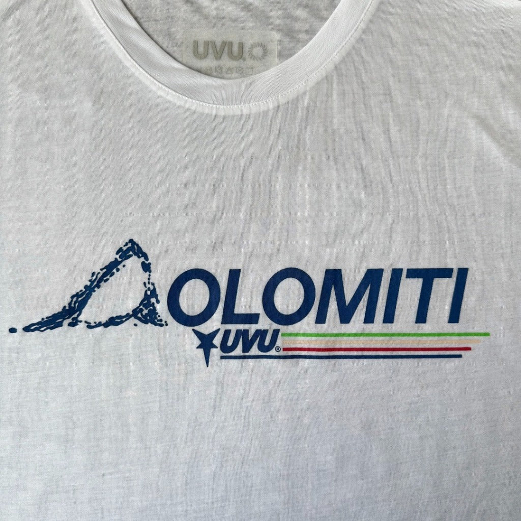 UVU White Running Shirt [Dolomiti Marathon Pop-Up Exclusive Merchandise]