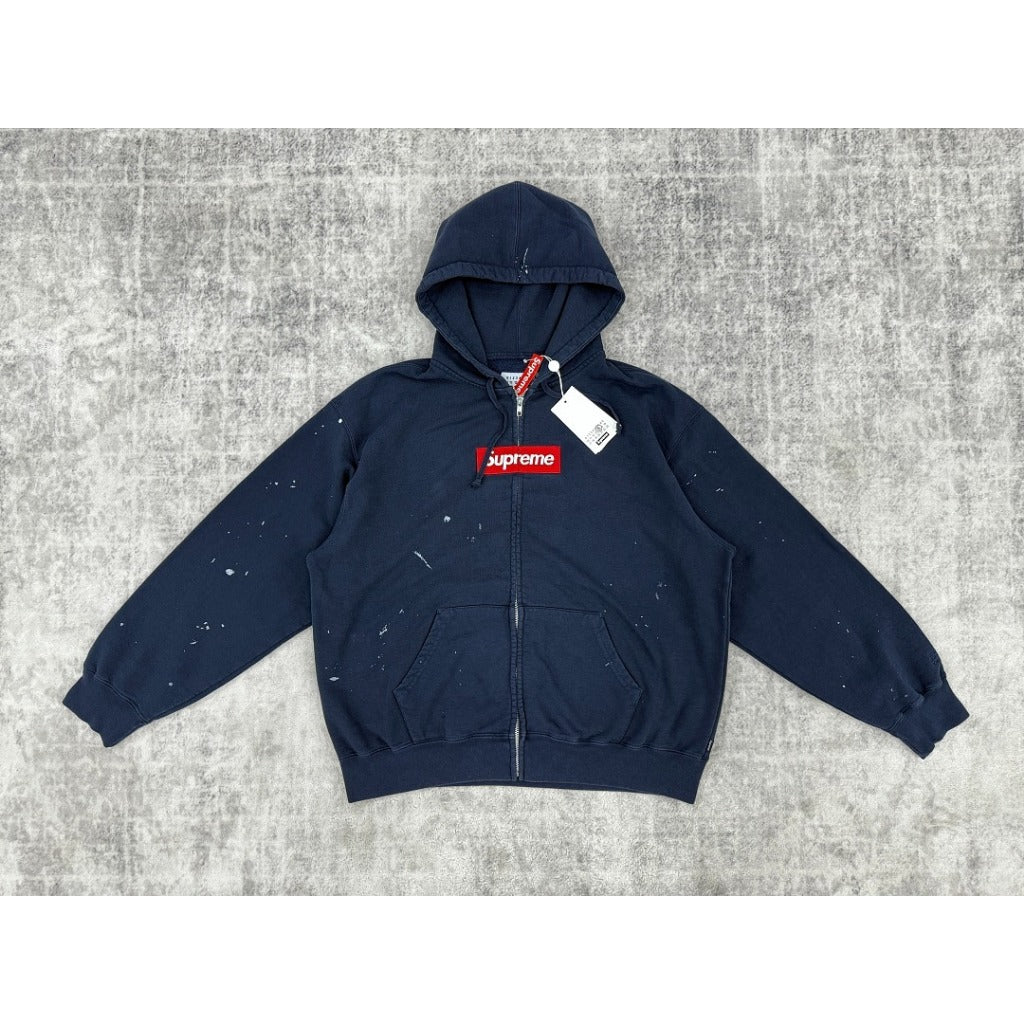 MM6 x Supreme Maison Margiela Box Logo Zip Up Hoodie SS26