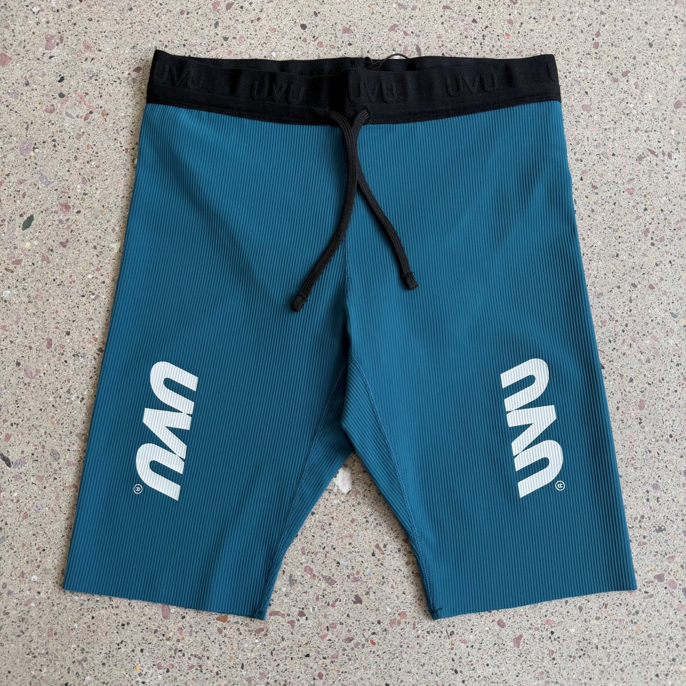 UVU RUNNING - Performance Half Tights V2 2.0 (Black/Red/Yellow/Valencia Run)