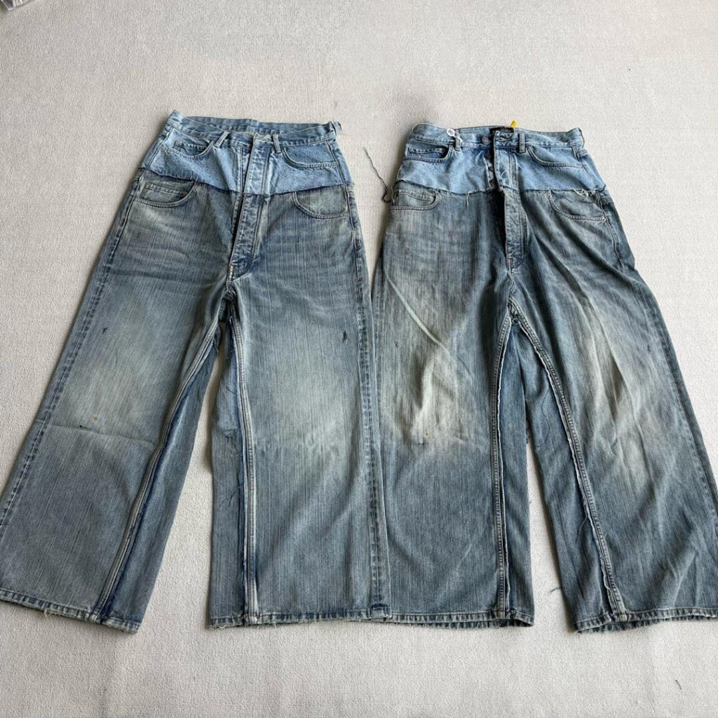 cut-up baggy jeans - Balenciaga