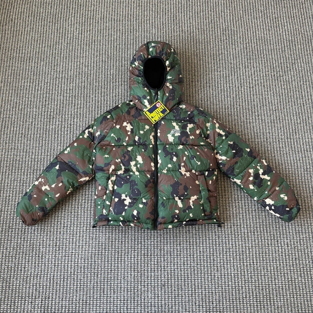 A PROTECT LONDON (@protect.ldn) - CAMO REVERSO PUFFA - Reversible Puffer Jacket
