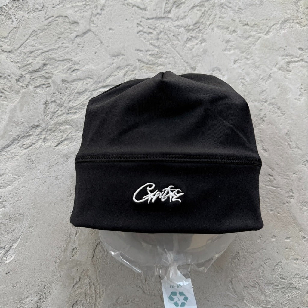 LITEWORKY CAP/ Skull Beanie - Corteiz [Black/Black Logo/Grey/Blue]