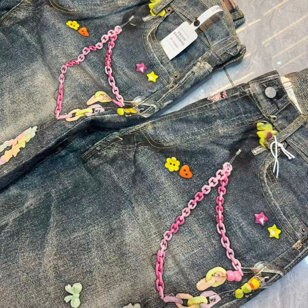 ACN STD 'Digital Candy chains' 1981 Dusty Blue Jeans