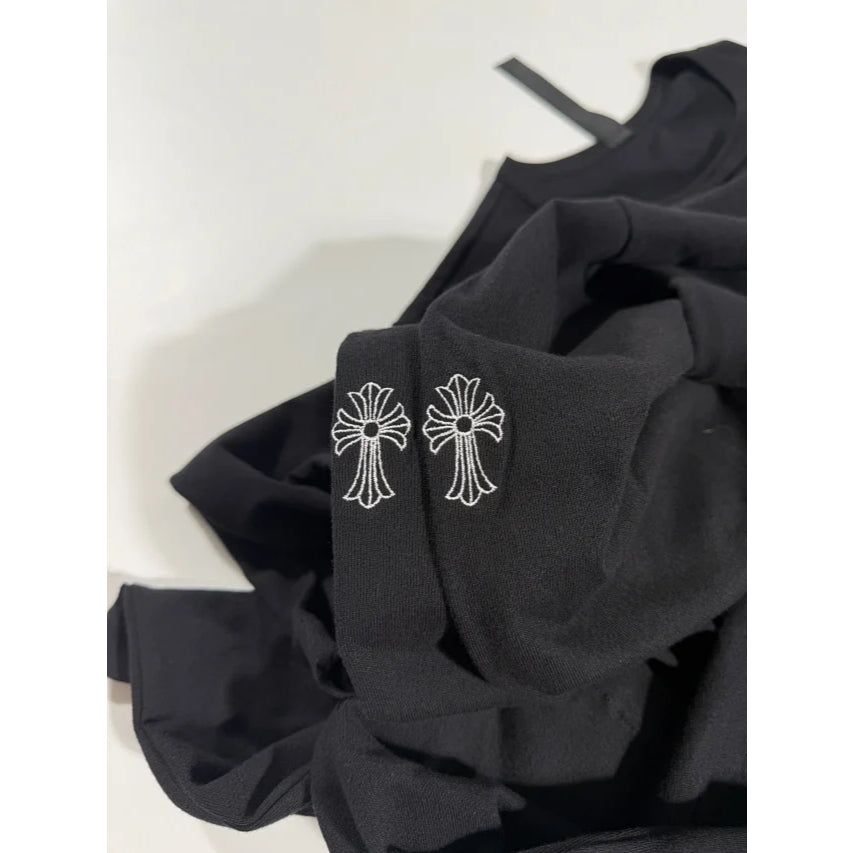 Chrome Hearts Stadium embroidered pocket logo "Black" T-shirt