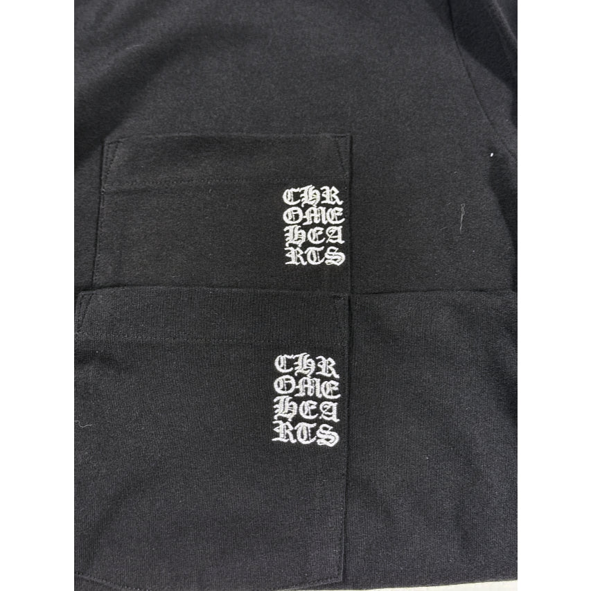 Chrome Hearts Stadium embroidered pocket logo "Black" T-shirt