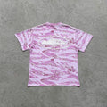 Island Puff Print T-Shirt - Pink Tiger Camo - Corteiz