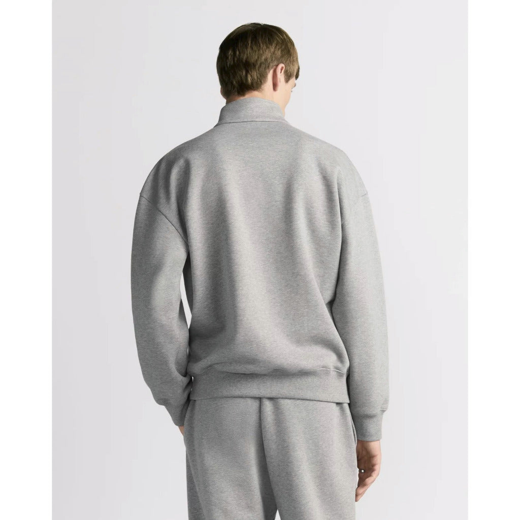 CD Icon Half-Zip Sweatshirt Gray Cotton Fleece - DR