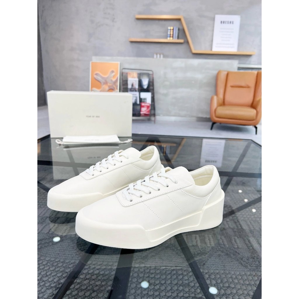 Fear of God Aerobic Low Sneakers - White - Suede/Leather [100% BNIB]