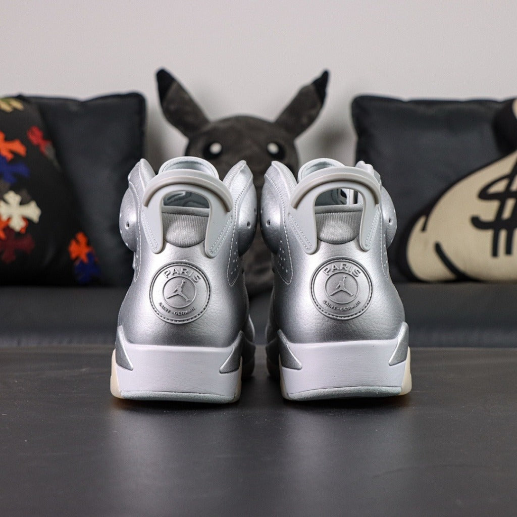 Paris Saint-Germain x Air Jordan 6 - Metallic Silver [IQ5135-001]