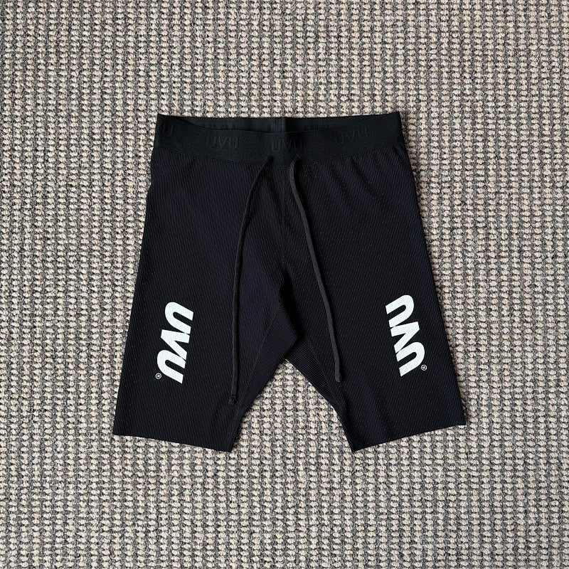 UVU RUNNING - Performance Half Tights V2 2.0 (Black/Red/Yellow/Valencia Run)