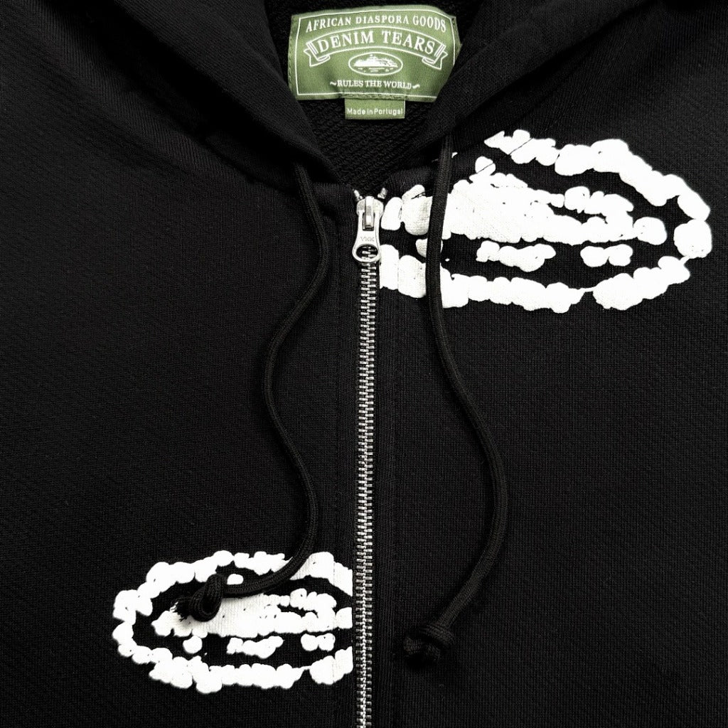 Denim Tears X CRTZ - COTTON WREATH ZIP-UP & PANTS - BLACK