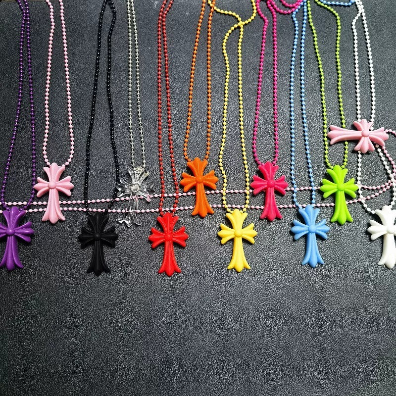 Tokyo 20th Rubber Silicone Cross Necklace - CHROME HEARTS