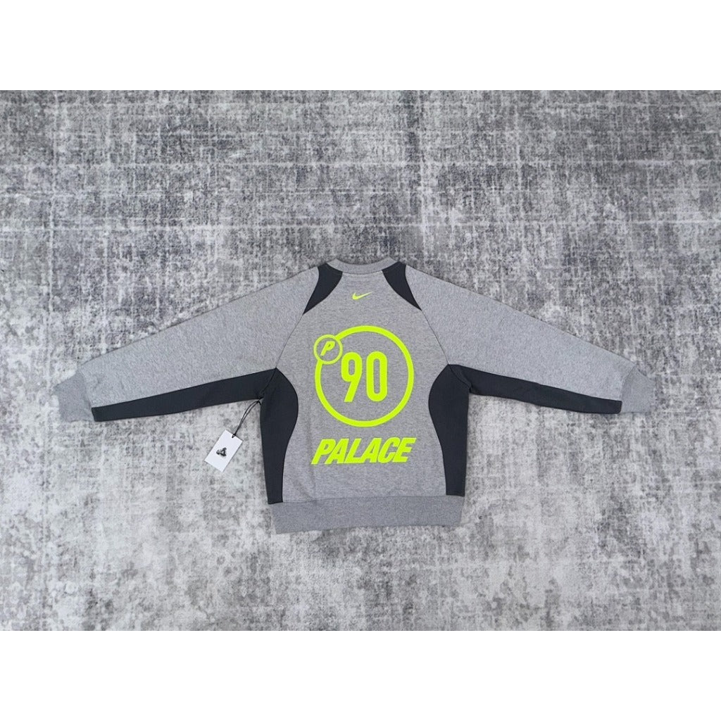 PLC x Nike Total P90 Crew Sweatshirt - Grey/Grey Marl/Black [100% Brand New In Plastic]