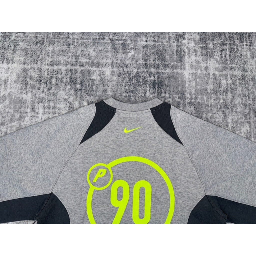 PLC x Nike Total P90 Crew Sweatshirt - Grey/Grey Marl/Black [100% Brand New In Plastic]