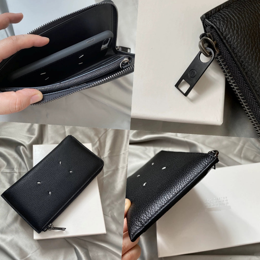 Maison Margiela Four-Stitch Leather Card Holder & Wallet (All Types)