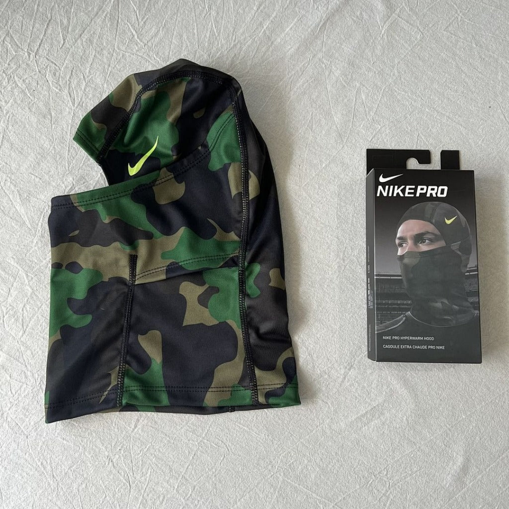 Nike Pro Combat HyperWarm Hood Balaclava [Green Swoosh]