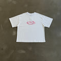 MERTRA - Airbrush Pink Logo Boxy Heavyweight Tee