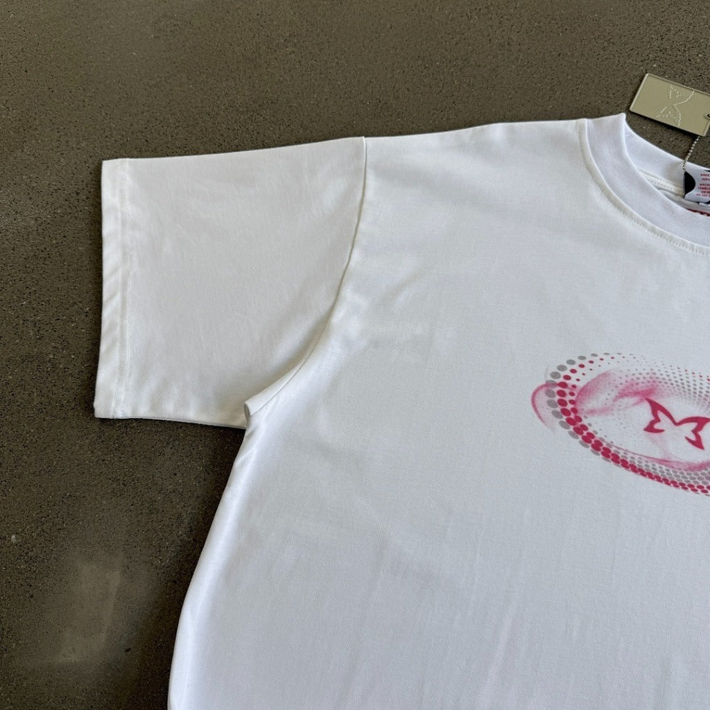 MERTRA - Airbrush Pink Logo Boxy Heavyweight Tee