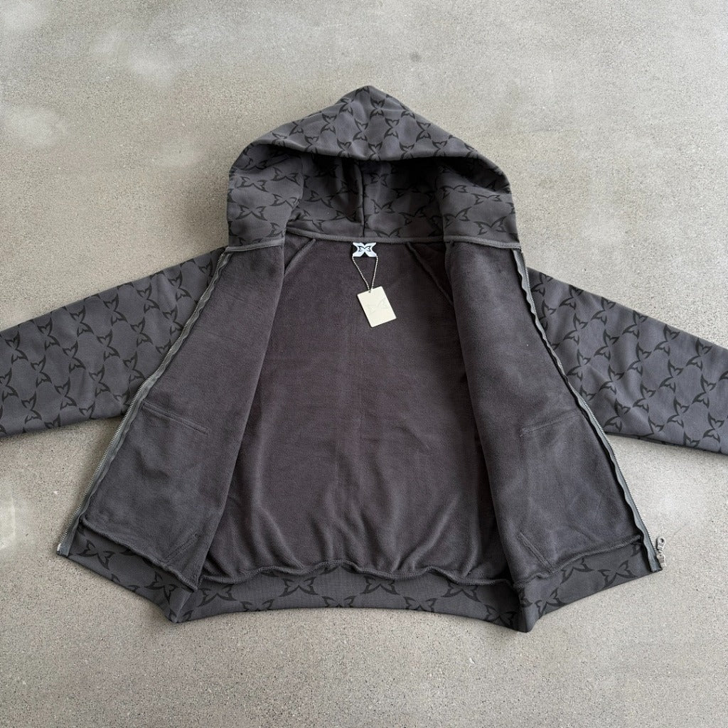 MERTRA Monogram Grey Hoodie