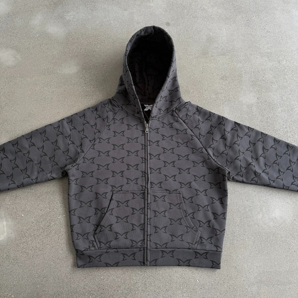 MERTRA Monogram Grey Hoodie