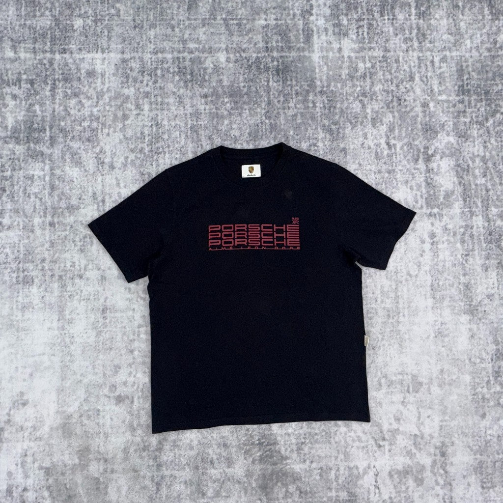 Aime Leon Dore Porsche Racing Tee Jet Black