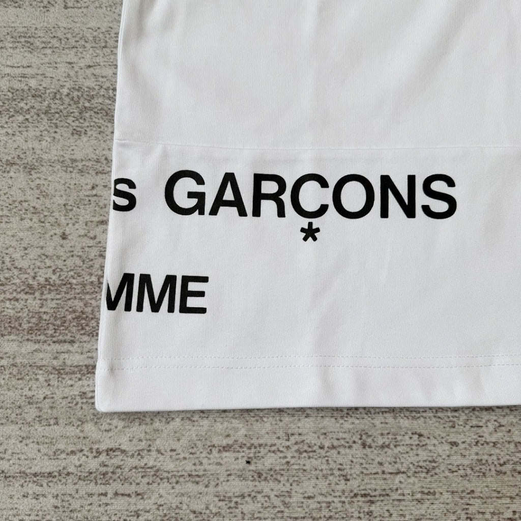 COMME DES GARCONS HOMME 'AD2001' SPLIT LOGO LONG SLEEVE HEAVY SHIRT [archived catalog]