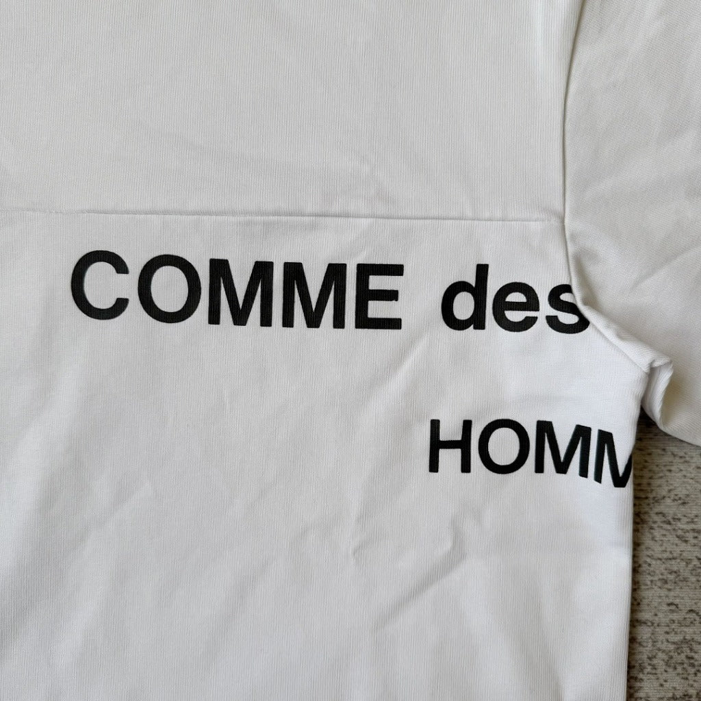COMME DES GARCONS HOMME 'AD2001' SPLIT LOGO LONG SLEEVE HEAVY SHIRT [archived catalog]