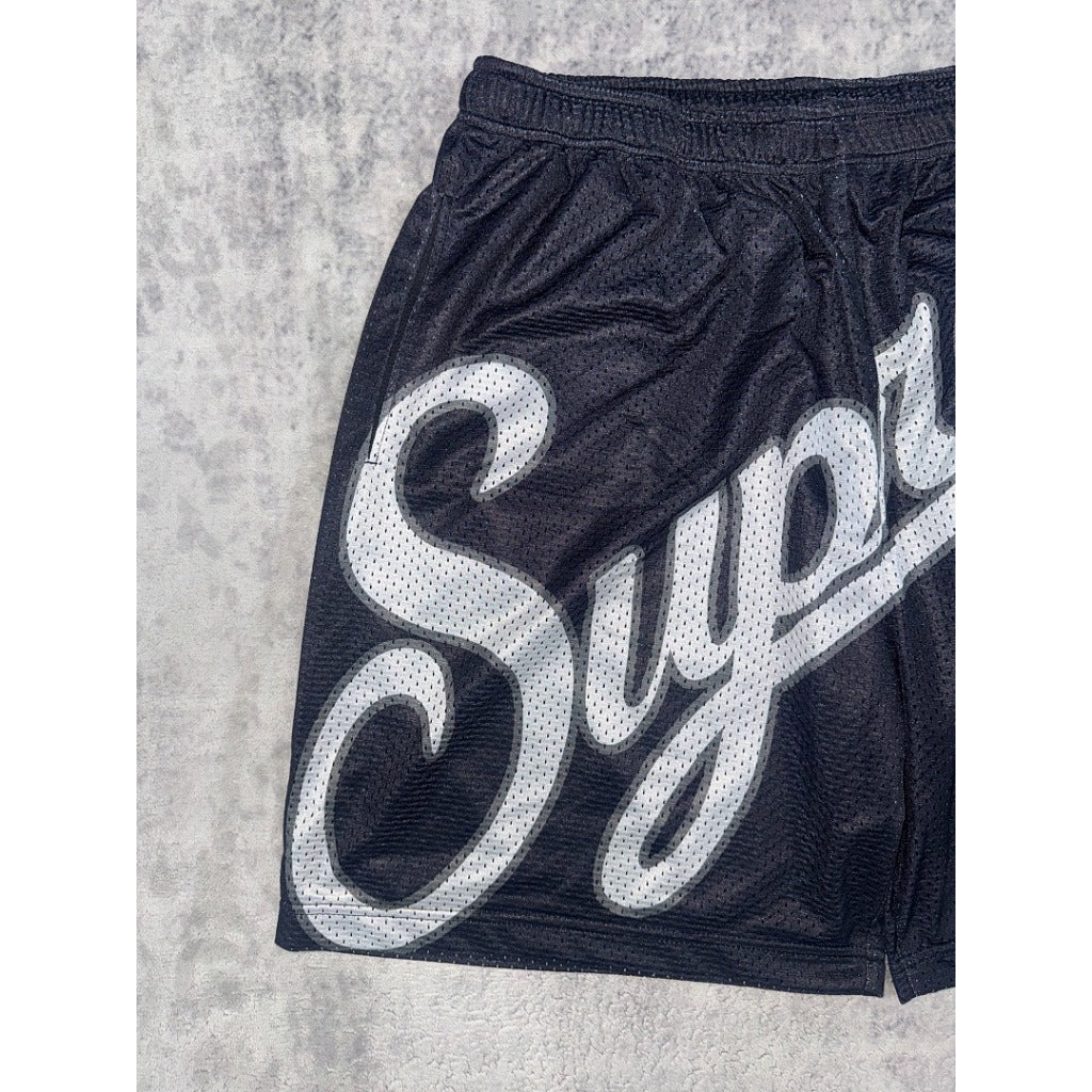 Big Script Mesh Short - Supreme