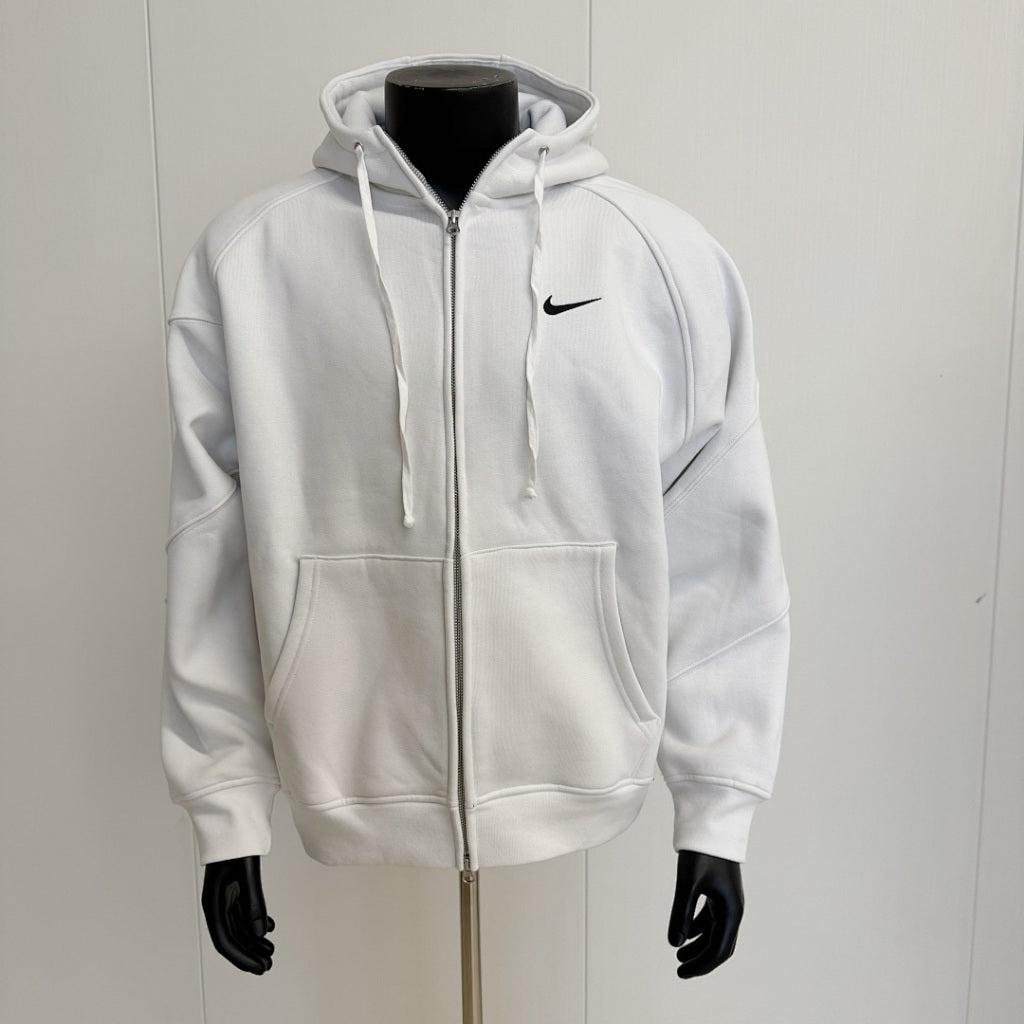 SUP. NK Zip Up Hooded Sweatshirt (SS25) - White
