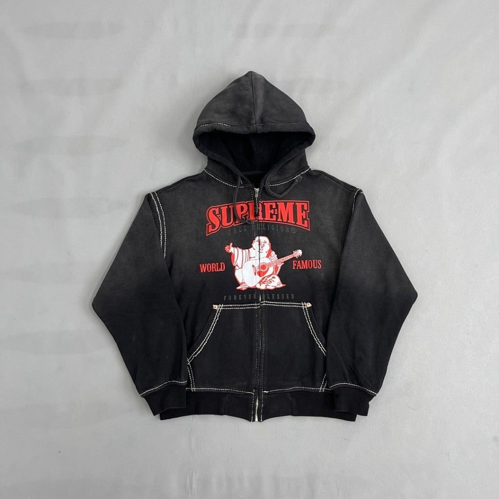 SP TR Zip Up Hooded Sweatshirt / Hoodie - BLACK [BNIP 100%]