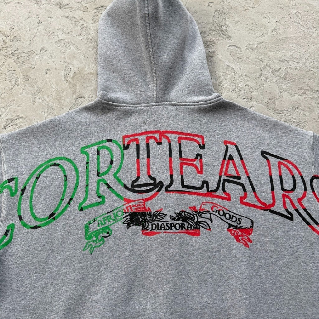 DNM TRS X CRTZ.XYZ - COR*TEARS ROYALE GREY ZIPPER HOODIE/PANTS/SET