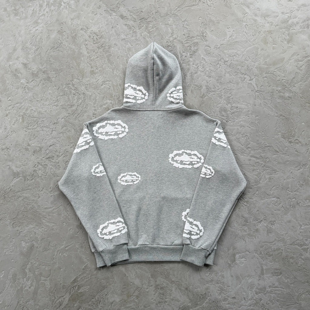 DNM TRS X CRTZ - COTTON WREATH ZIP-UP & PANTS - GREY