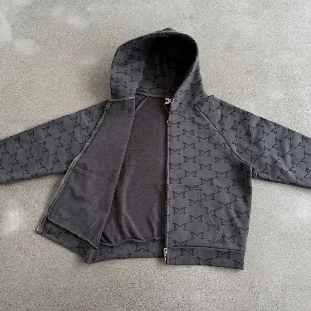 MERTRA Monogram Grey Hoodie