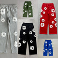 Baggy Cotton-Wreath Sweatpants - DNM.TRS [Black/Blue/Green/Grey/Red]