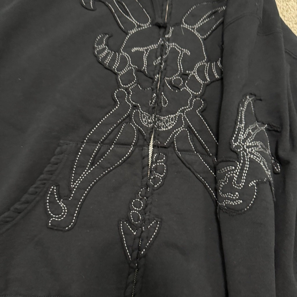 Ys by Yohji Yamamoto Zip Up Hoodie - Black - SP.