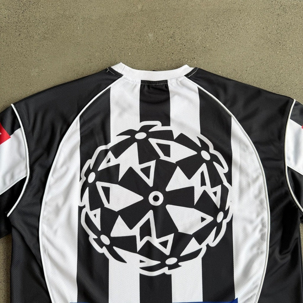 JUVE LONGSLEEVE JERSEY WHITE/BLACK - ultralight london UK