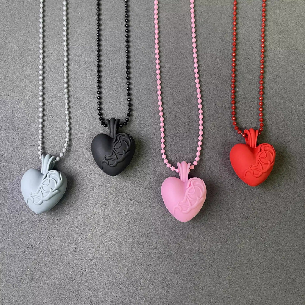 Tokyo Anniversary 20th Silicone Rubber Necklace - Heart Pendant - C.H