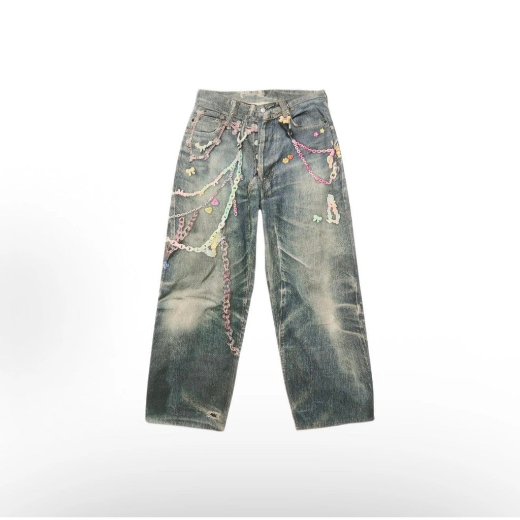ACN STD 'Digital Candy chains' 1981 Dusty Blue Jeans