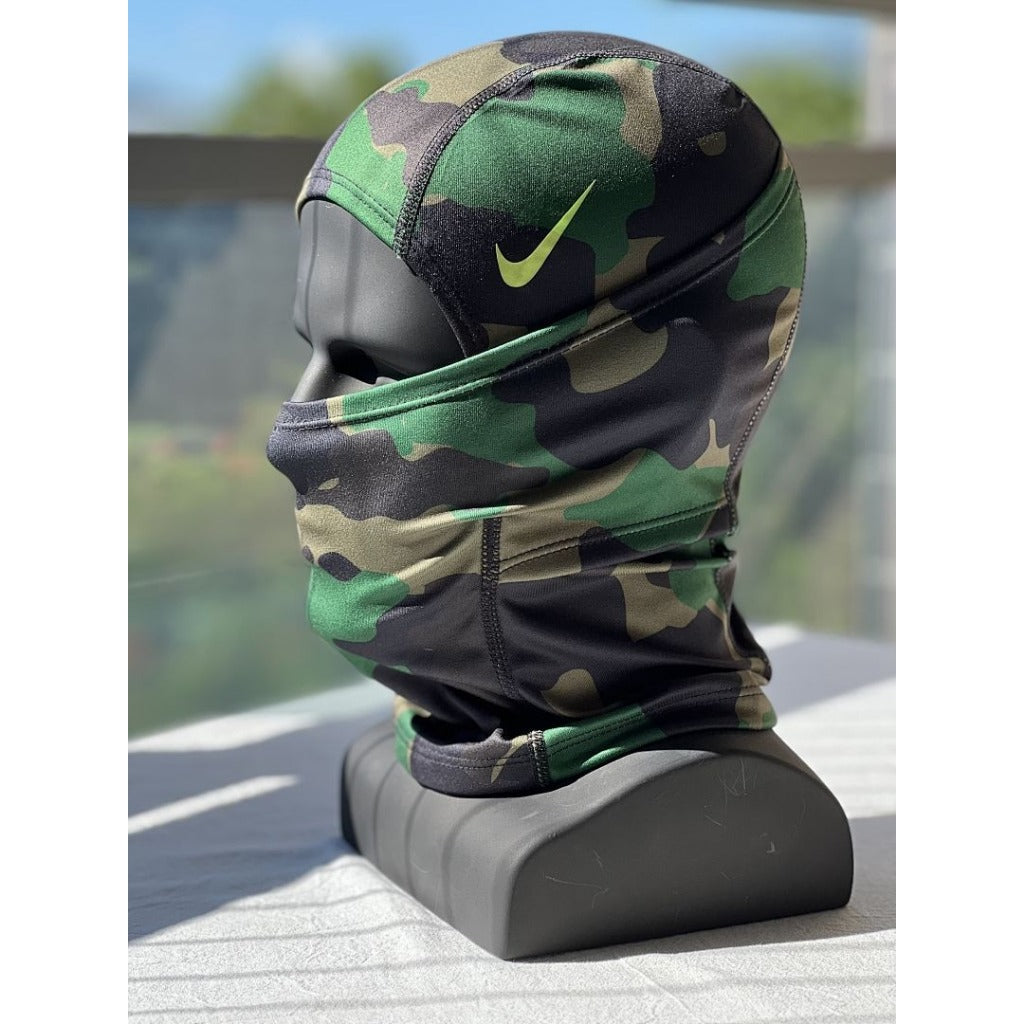 Nike Pro Combat HyperWarm Hood Balaclava [Green Swoosh]