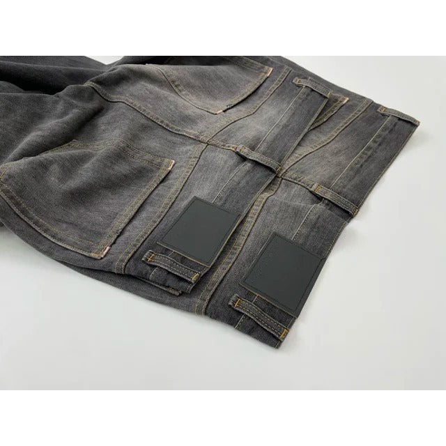 Acne Studios - 2021M Black Grey Splatter Vintage Jeans