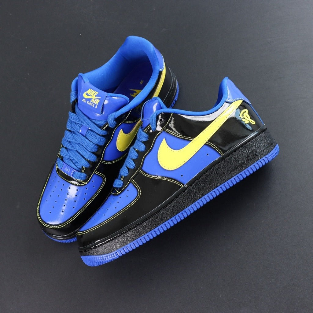 Central Cee x SYNA WORLD x Nike Air Force 1 Low "Black Optic/Yellow/Racer Blue" (Friends & Family) [ IQ1402-010]
