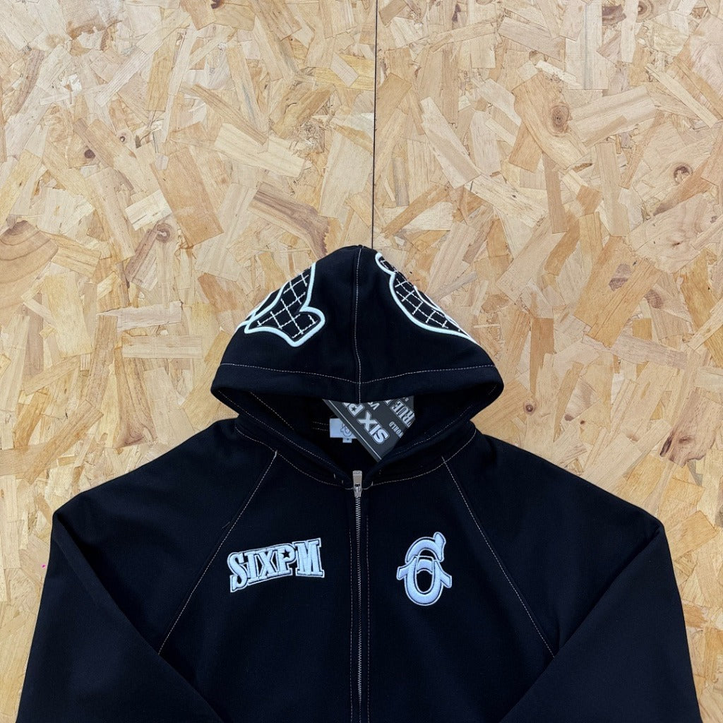 Icons Zip Hoodie Black | 6PM® x True Religion®