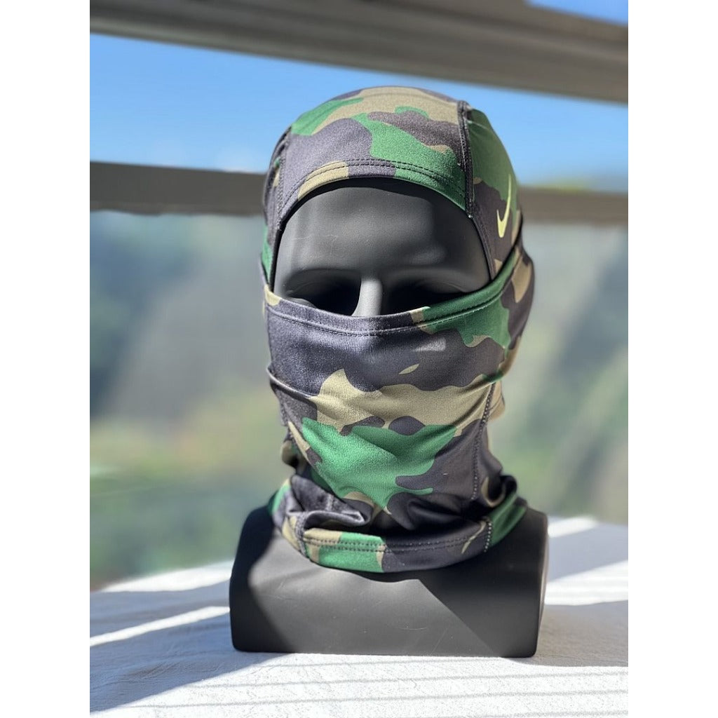 Nike Pro Combat HyperWarm Hood Balaclava [Green Swoosh]