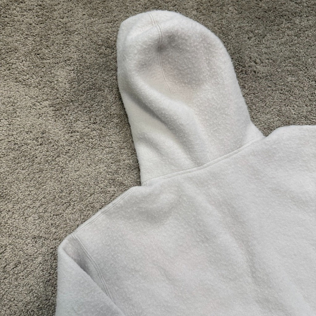 Pilled Zip Up Hooded Sweatshirt - Grey - SP