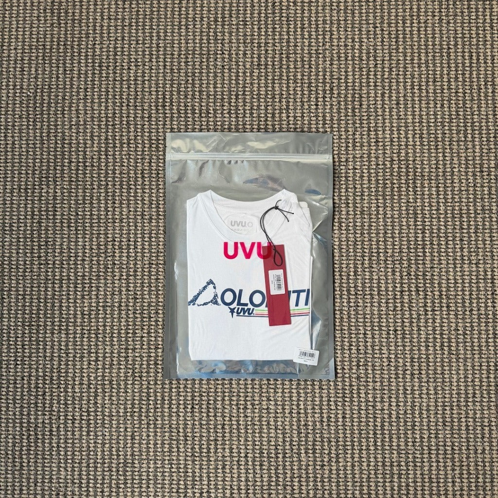 UVU White Running Shirt [Dolomiti Marathon Pop-Up Exclusive Merchandise]