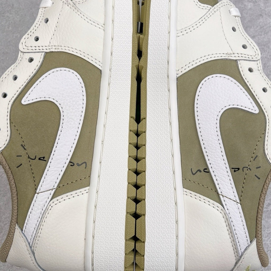 Travis Scott x Air Jordan 1 Low Golf 'Neutral Olive' FZ3124-200